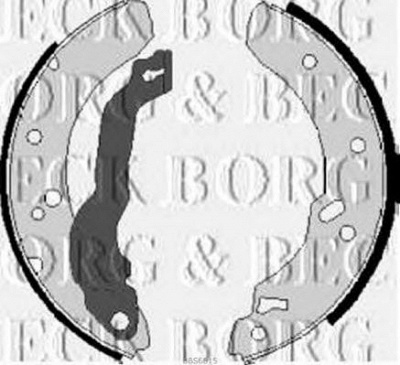 BORG & BECK bbs6015 -  Комплект тормозных колодок